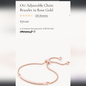 PRICE DROP!!!    KENDRA SCOTT OTT ADJUSTABLE BRACELET